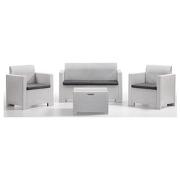 Set Mobili Da Esterno Keter Salvador - 2 Poltrone E Tavolino In Stile Rattan, Colore Cappuccino - Foto 6