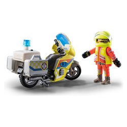 Playmobil Soccorritore con moto ( 20 pz ) CITY LIFE 4-10a 71205