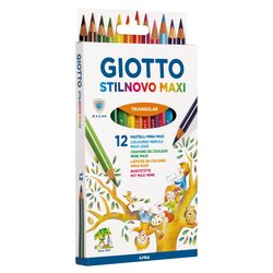 FLA-237500 - Pastelli Supermina - Tratto 3,8 mm - Astuccio 50 colori -  Giotto (Cancelleria-Articoli per la Scuola - Matite colorate e Pennarelli)