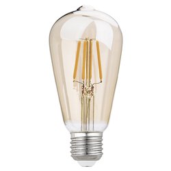 Lampadina LED E27 8W 12W filamento trasparente – Gea Led