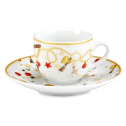 Tazzine caffè Ortigia ceramica 6pz con supporto