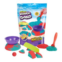 Kinetic sand, set gioco squish n' create, sabbia colorata in 3