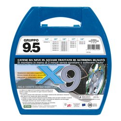 Co Ra Catene neve romboidali per autovetture 9 mm X9 Gr. 9.5 (95) 844251