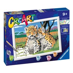 Ravensburger Set per dipingere Cuccioli di Leopardo CREART 20262
