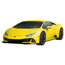 Ravensburger Puzzle 156 pz Lamborghini Huracán Yellow EVO 8a+ (25,1x12,4x6,5cm) 3D 11562