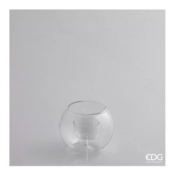 Edg Porta candela (9x8,5cm) Sfera Trasparente 101688 00