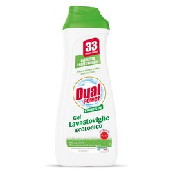 Dual Power Detersivo lavastoviglie GREENLIFE Gel ecologico flacone 660 ml LV9157