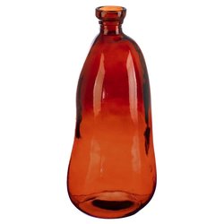 Bizzotto Vaso Vetro (22x51cm) bottiglia LOOPY Rosso 0202724
