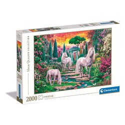 Clementoni Puzzle 2000 pz Classical Garden Unicorns 10a+ (97,5x66,8cm) HIGH QUALITY COLLECTION 32575