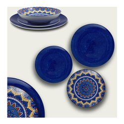 Pasta Teller Set H&H Set Mit 6 Positano Nudelte Produktbild-Vorschau 13