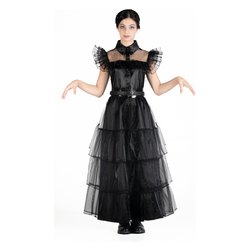 Ciao Costume carnevale WEDNESDAY ADDAMS Abito da sera taglia M 11809