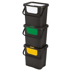 Pattumiera Differenziata Tontarelli Patty - Bianca, 13+8 Litri, A Pedale, Per Riciclo In Cucina - Foto 13