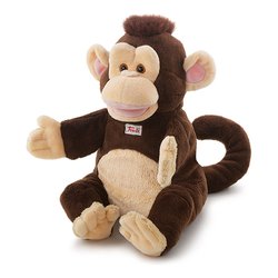 Trudi Peluche Marionetta Scimmia (14x19x13cm) PUPPETS Marrone e Beige TUD82000
