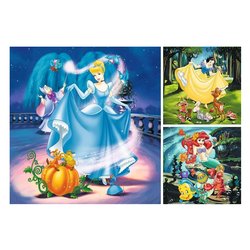 Ravensburger Puzzle 3x49 pz 5a+ (18x18cm) DISNEY PRINCESS 9339